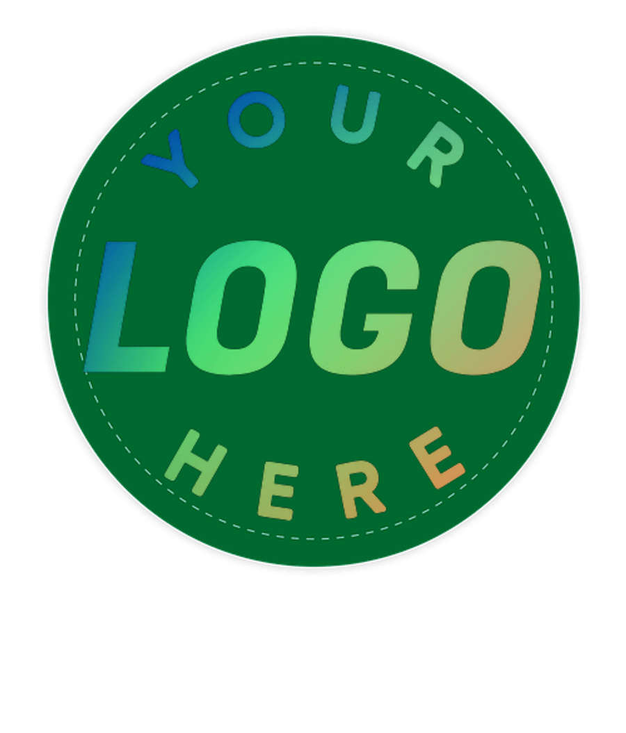 Full Color 2.5 in. Circle Magnet in Kelly Green