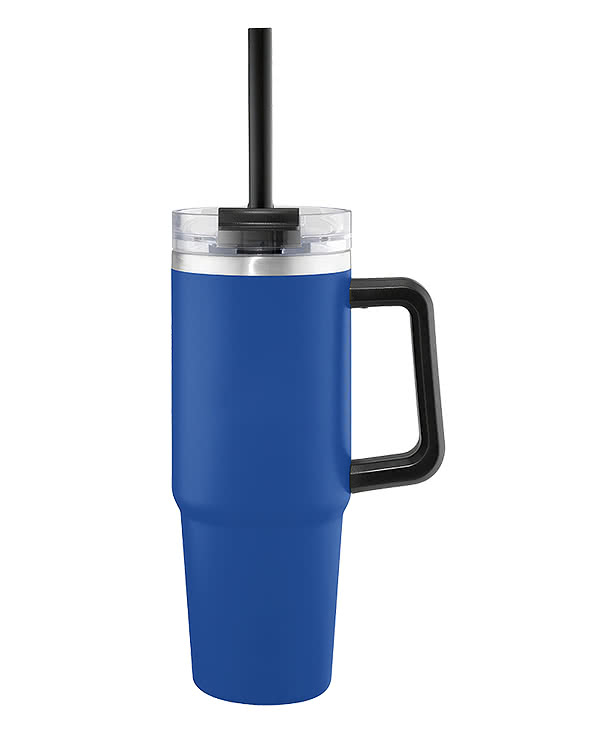 30 oz. Intrepid Recycled Stainless Steel Tumbler with Straw