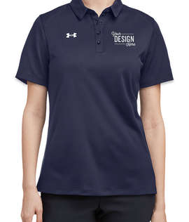 Under Armour Women's Tech Lightweight Performance Polo - Color: Midnight Navy / White
