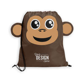 Paws N Claws Sport Drawstring Bag - Color: Monkey
