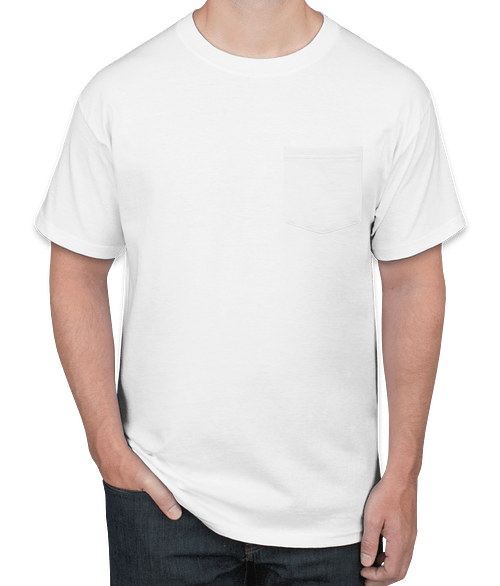 hanes white t shirts with pocket