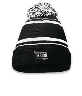 Holloway Homecoming Pom Pom Beanie - Color: Black / White