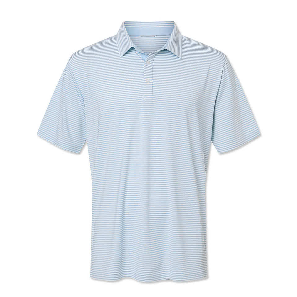 Swannies Smith Striped Performance Polo - Printed