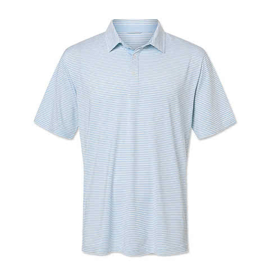 Swannies Smith Striped Performance Polo - Printed