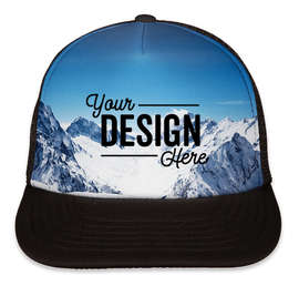 Port Authority Photo Real Snapback Trucker Hat - Color: Snow Caps