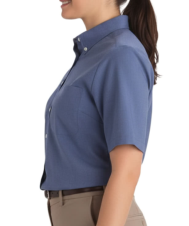 Edwards Women's Oxford Short Sleeve Easy Care Dress Shirt