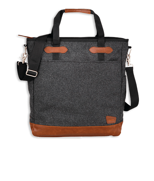 Field & Co. Campster Wool 15" Computer Tote Bag in Charcoal