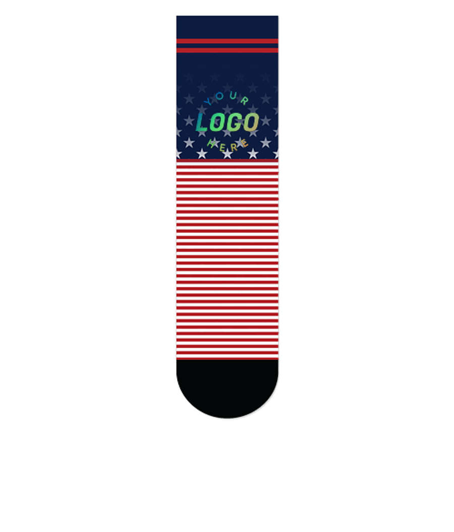 4th of July Crew Socks in Flag
