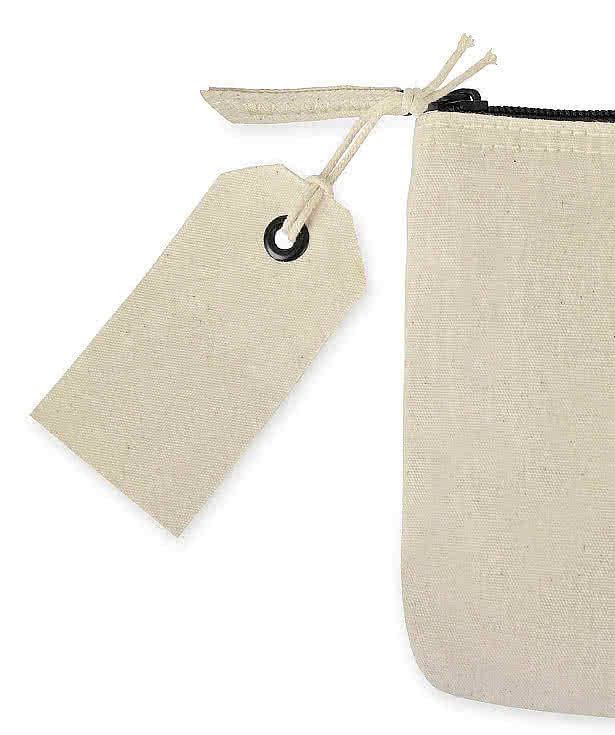 Cotton Canvas Zippered Pouch