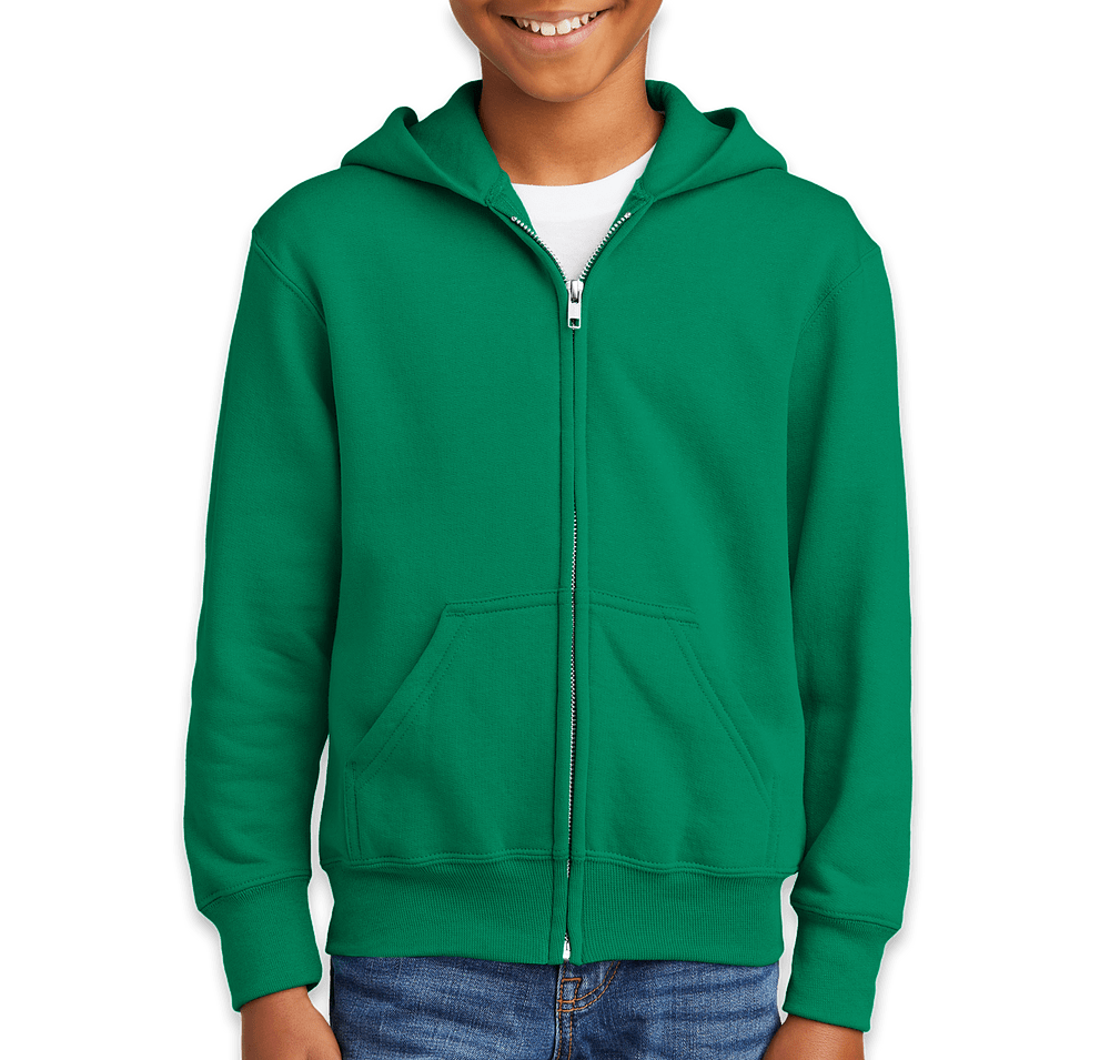 Port & Company Youth Core Zip Hoodie-default