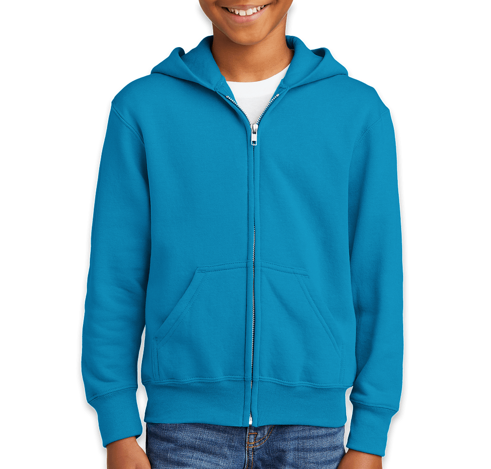 Port & Company Youth Core Zip Hoodie-default