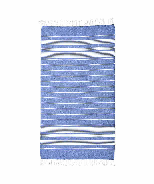Recycled Beach Blanket with Tassel Fringe