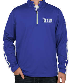 Under Armour Qualifier Performance Quarter Zip - Color: Royal / White