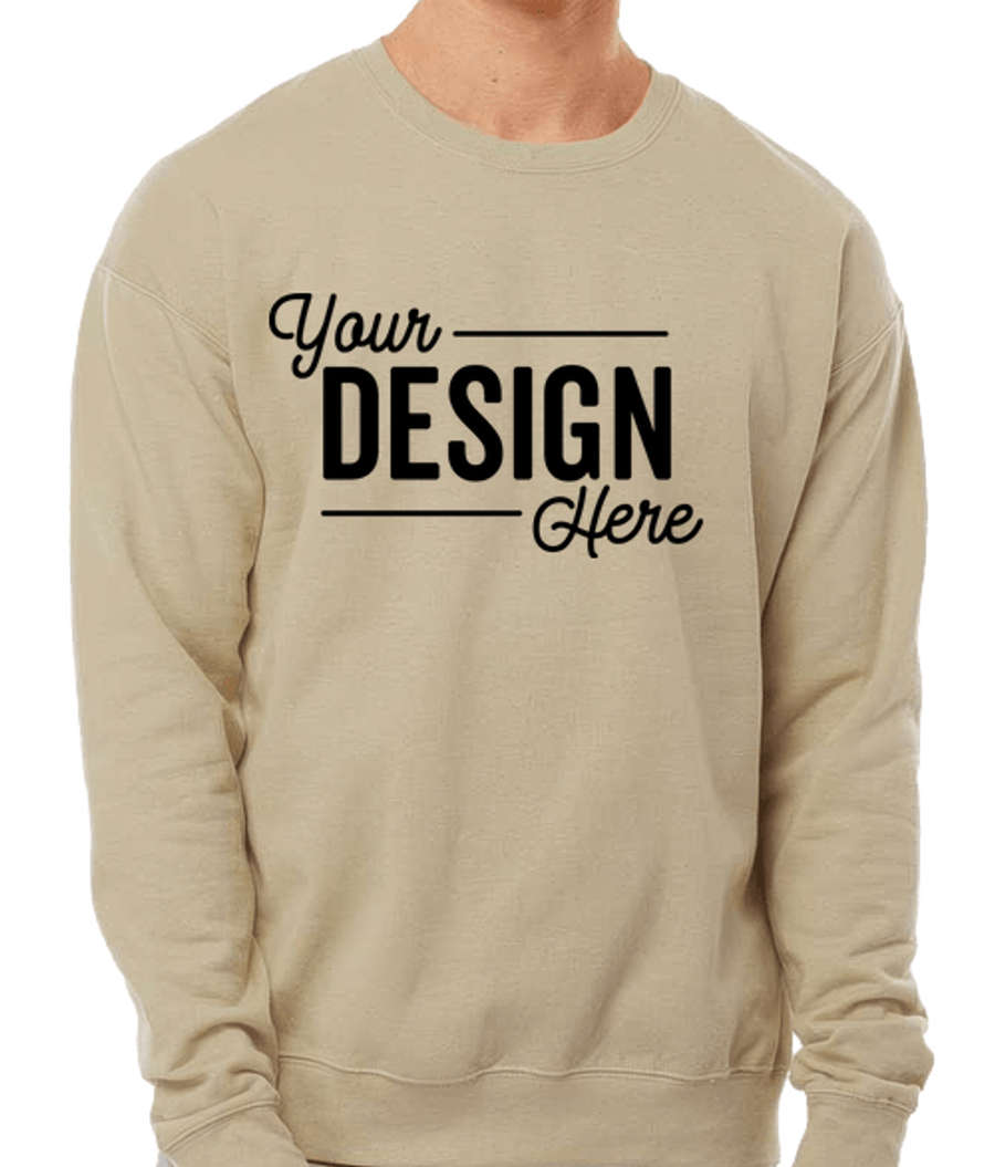 Tultex Drop Shoulder Crewneck Sweatshirt in Sand