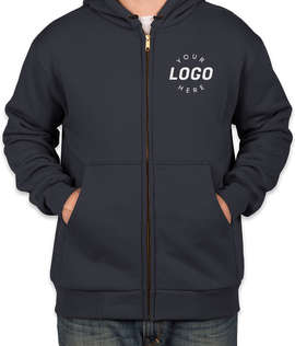 CornerStone Heavyweight Lined Zip Hooded Zip Hoodie - Color: Navy