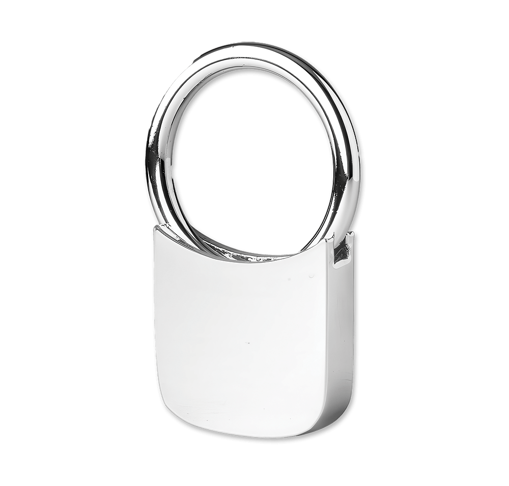 Laser Engraved Lightweight Metal Keychain-default