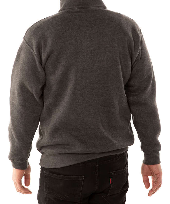 Bayside USA-Made Quarter-Zip Pullover Sweatshirt