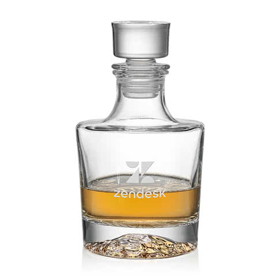 Laser Etched 24 oz. Heathfield Heathfield Decanter with Lid in Clear