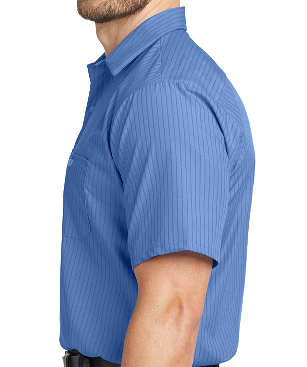 Red Kap Industrial Striped Short Sleeve Work Shirt