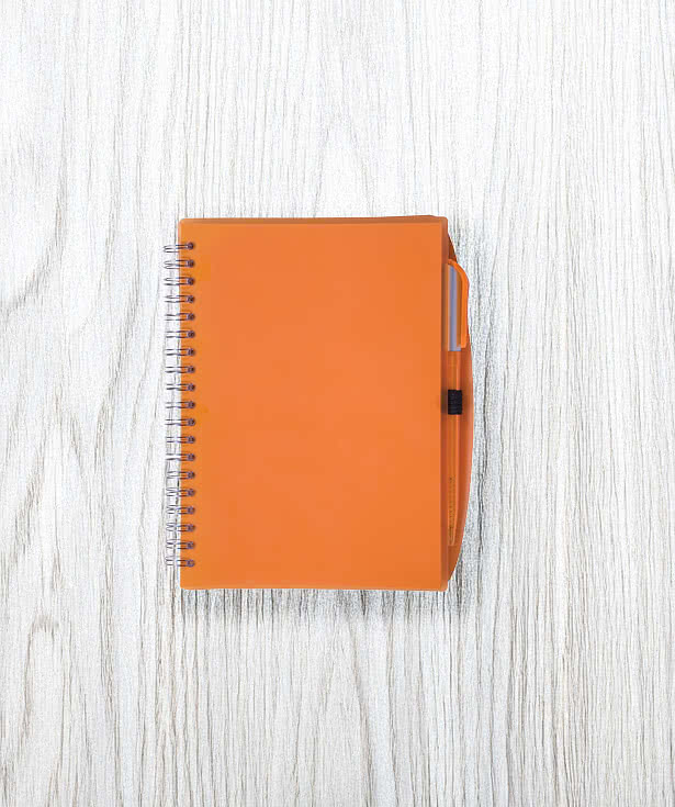 Soft Cover Spiral Notebook with Pen