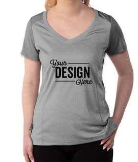 Sport-Tek Women's Endeavor Performance Shirt - Color: Light Grey Heather / Light Grey