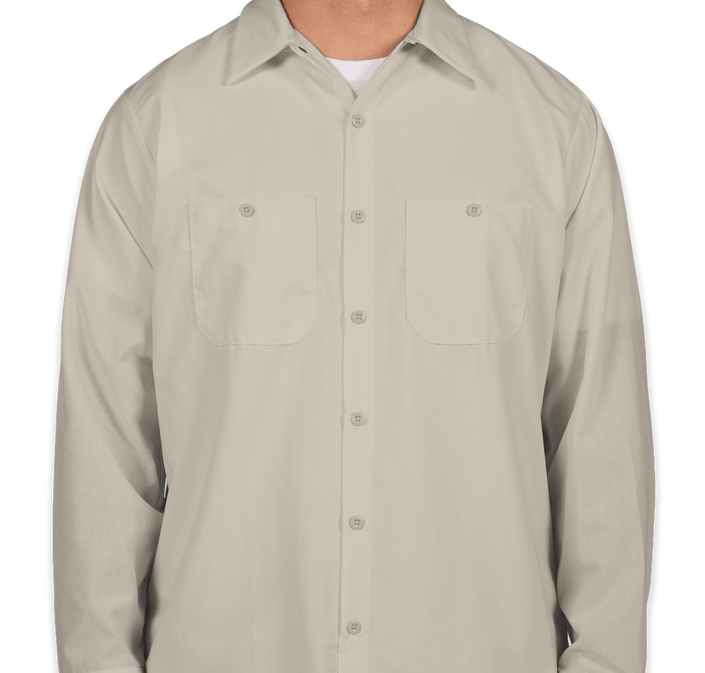 Red Kap Long Sleeve Industrial Work Shirt-default