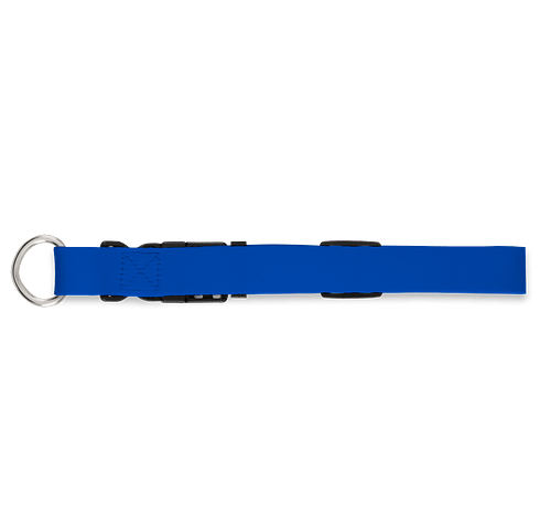 Full Color Adjustable Pet Collar, 1" Wide in Royal Blue