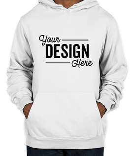 Port & Company Pigment Dyed Pullover Hoodie - Color: White