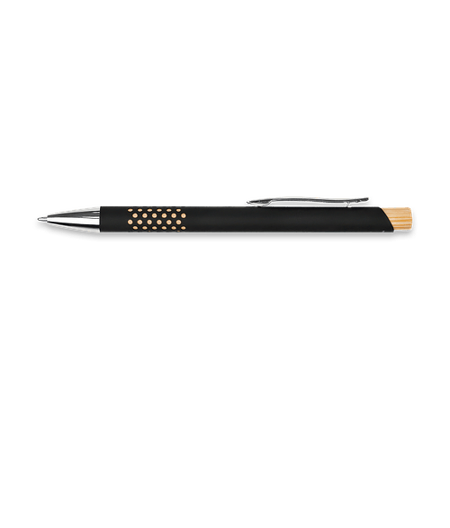 Asher Recycled Aluminum Ballpoint Pen (black ink) in BLKBAM