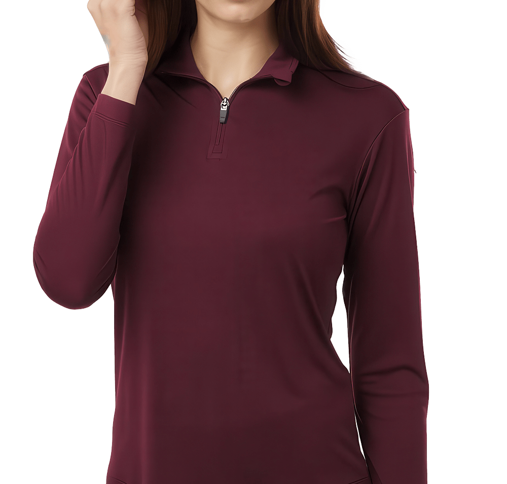 AllPro Women's Pro-Lock UPF 50 Quarter Zip Performance Shirt - Printed-default