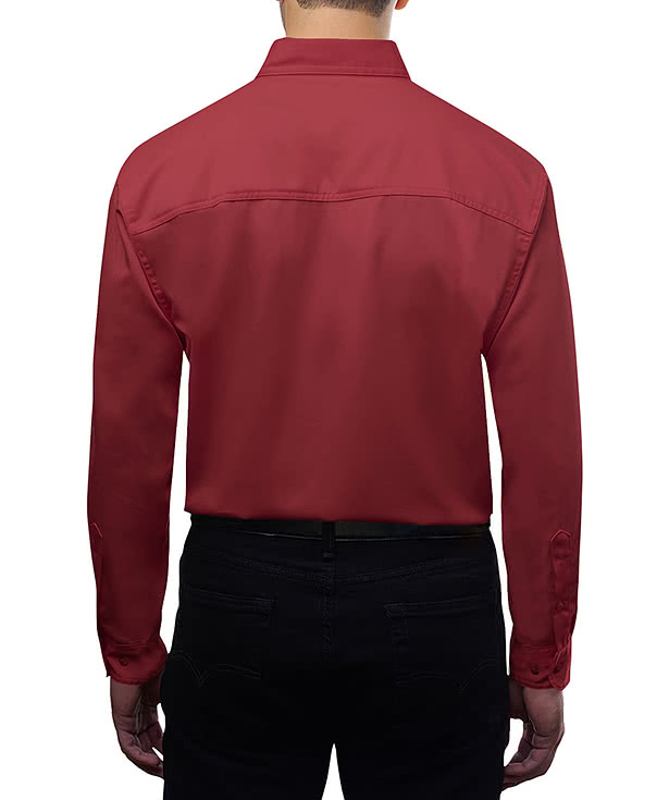 Blue Generation Superblend Poplin Long Sleeve Dress Shirt - Embroidered