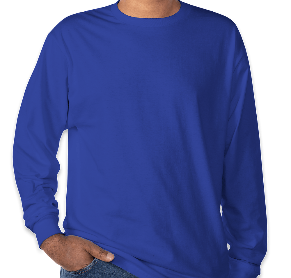 Hanes Authentic Long Sleeve T-shirt - Embroidered-default