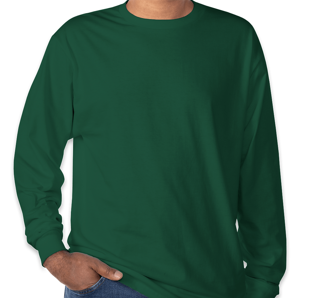 Hanes Authentic Long Sleeve T-shirt - Embroidered-default