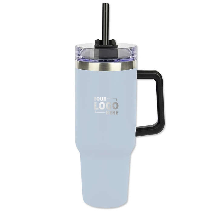 Laser Engraved 40 oz. Intrepid Stainless Steel Tumbler with Straw