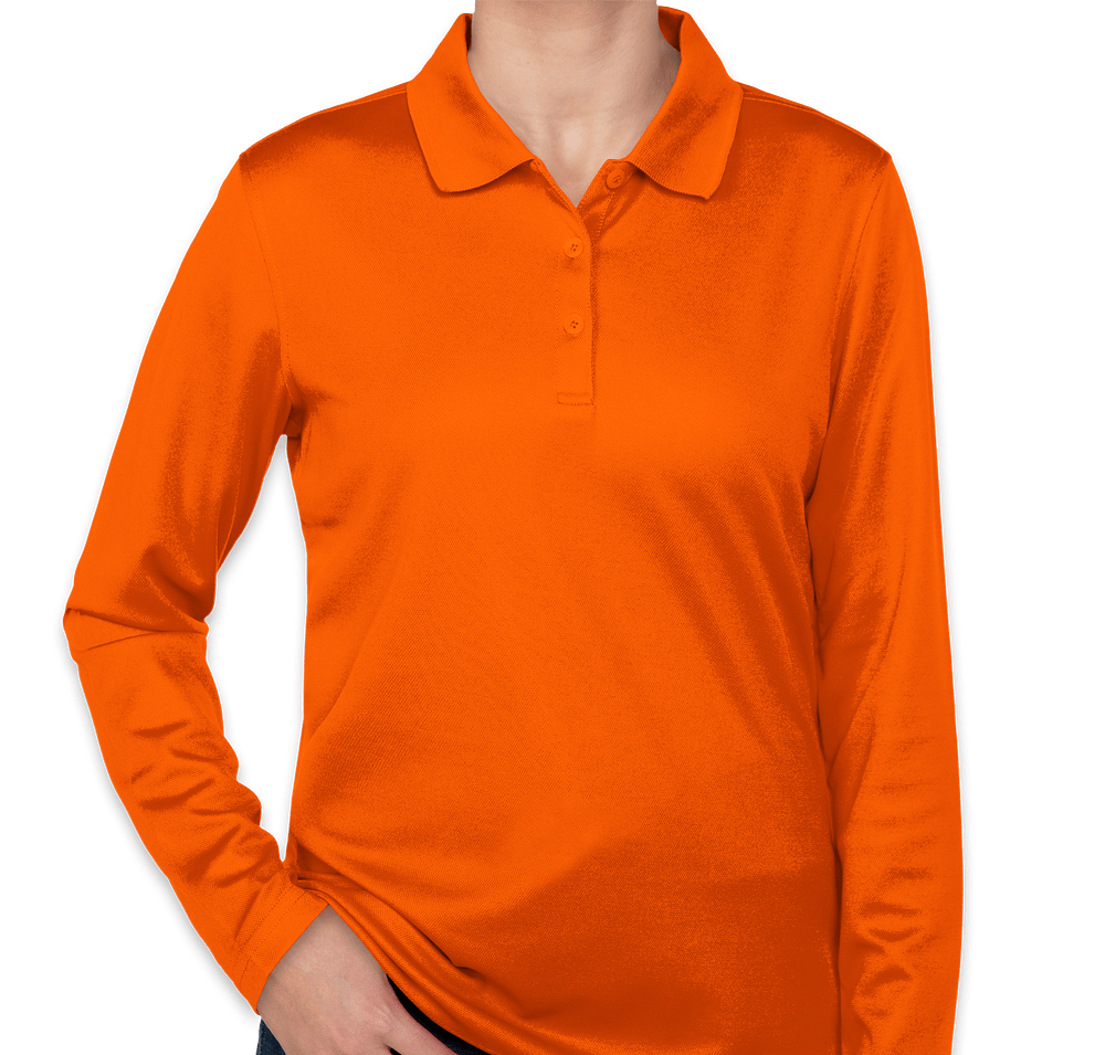 Clique by Cutter & Buck Women's Spin Eco Long Sleeve Performance Pique Polo-default