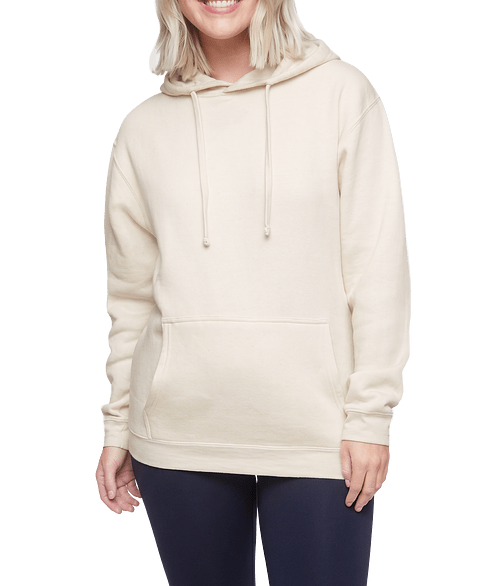 Live & Tell by LAT Elevated Fleece Pullover Hoodie in Natural Heather