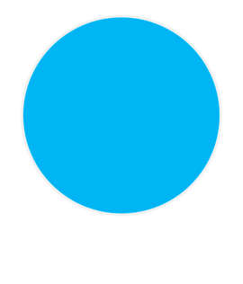Full Color 2 in. Outdoor Circle Roll Labels (500 per roll) - Color: Columbia Blue