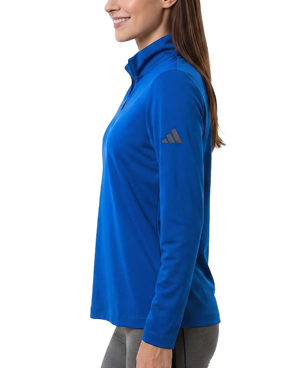 Adidas Women's Lightweight Recycled Quarter Zip Performance Shirt