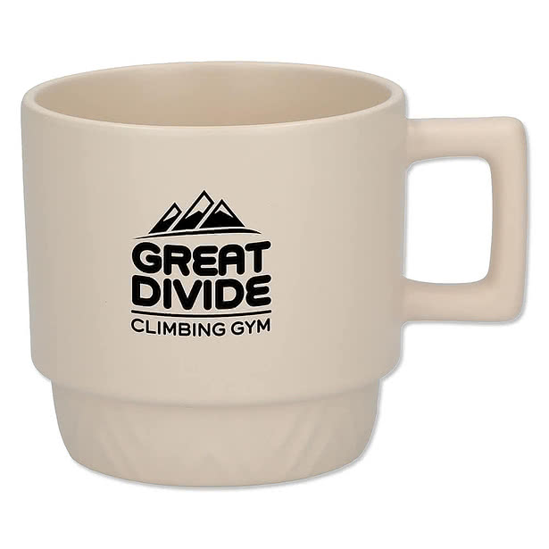 12 oz. Paco Ceramic Herringbone Mug