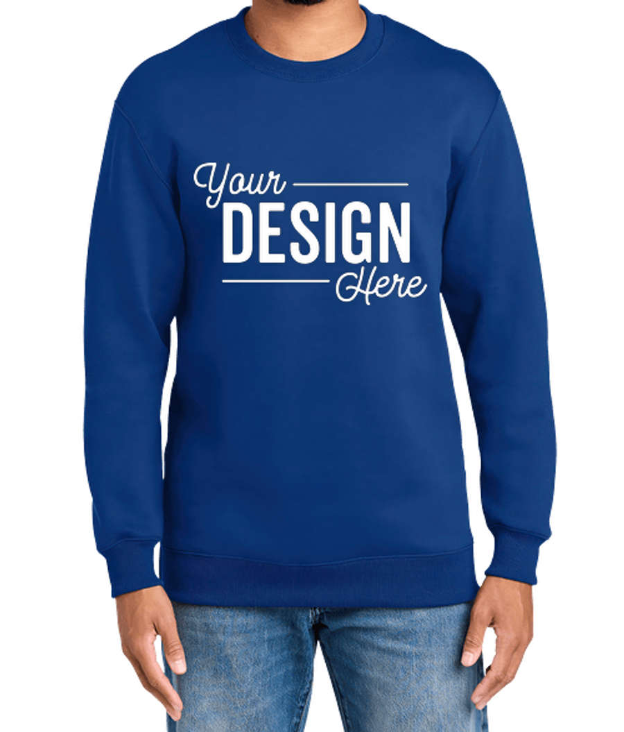 Port & Company Foundation Heavyweight Crewneck Sweatshirt in True Royal