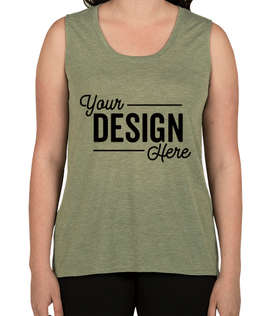 Anvil Women's Freedom Muscle Tank - Color: Heather City Green