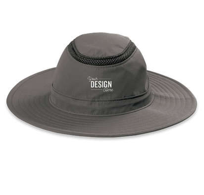 Port Authority Outdoor UV Wide Brim Bucket Hat - Sterling Grey