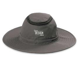 Port Authority Outdoor UV Wide Brim Bucket Hat - Color: Sterling Grey