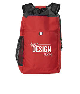 Port Authority Hybrid Backpack - Color: Chili Red / Black