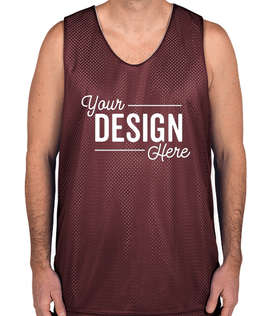 A4 Mesh Reversible Tank - Color: Maroon / White