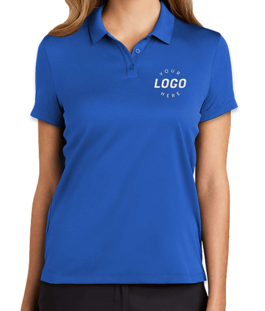 Nike Women's Dry Essential Polo - Embroidered in Game Royal