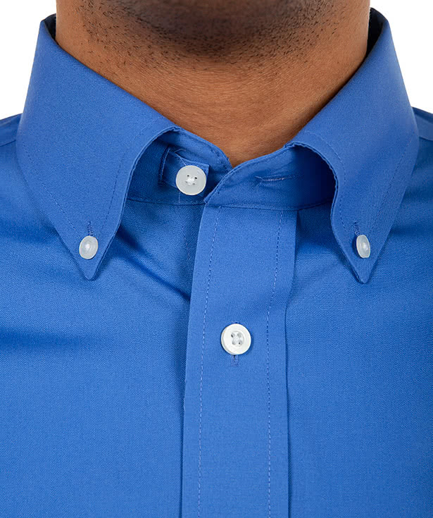 Devon & Jones Solid Dress Shirt - Embroidered