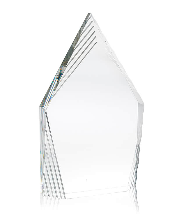 Laser Engraved Peak Acrylic Award