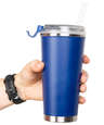 16.9 oz. Brooklyn Stainless Steel Insulated Tumbler with Straw