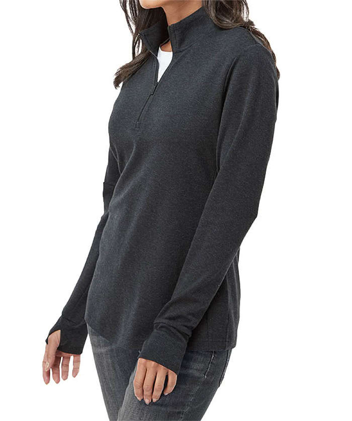 Adidas Women's 3-Stripes Recycled Quarter Zip Sweatshirt